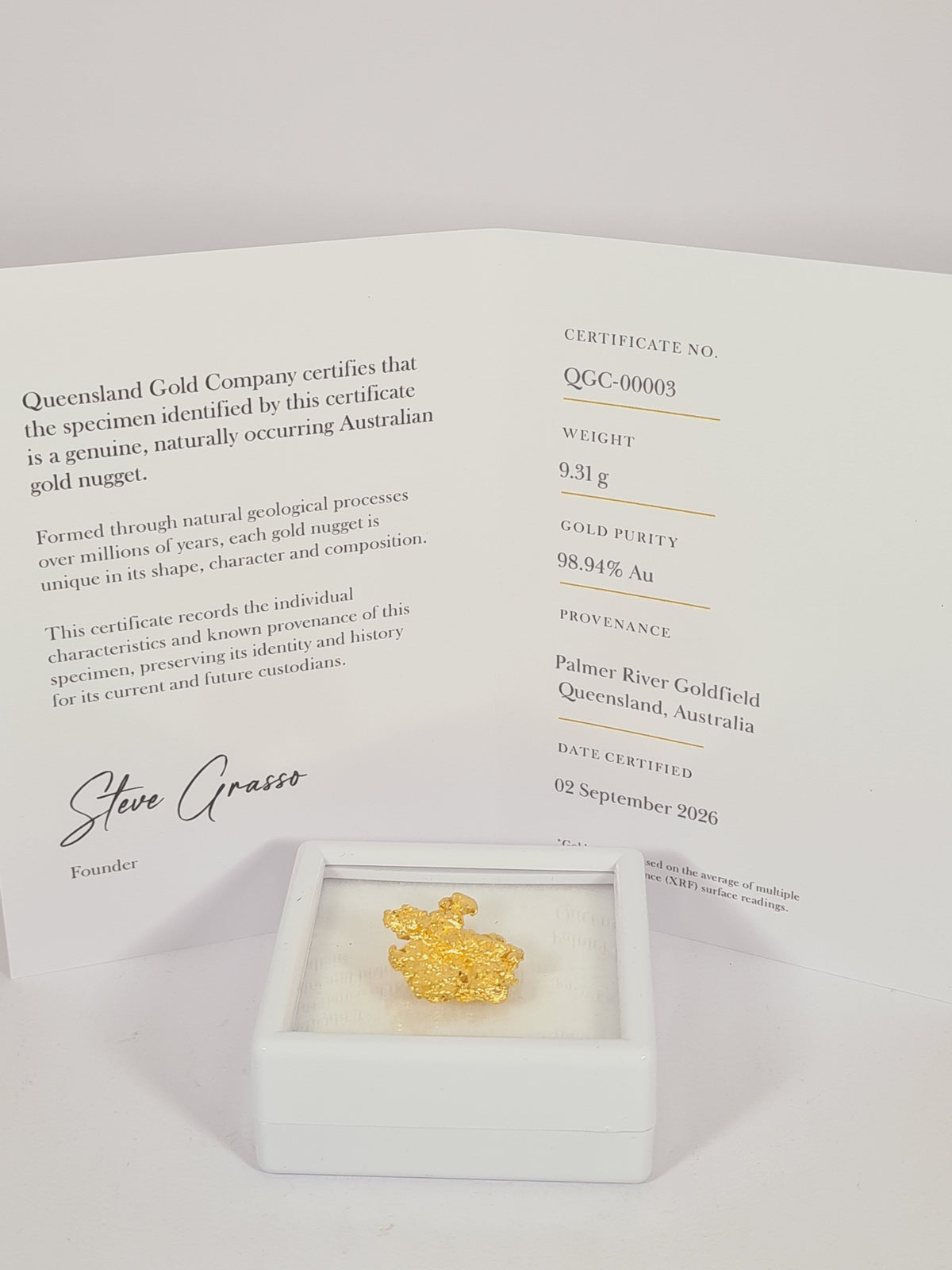 9.31g Natural Australian Gold Nugget