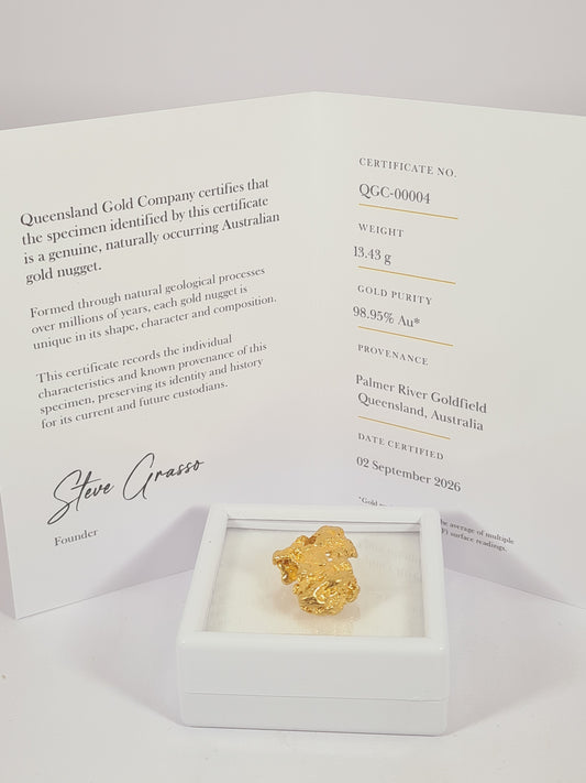 13.43g Natural Australian Gold Nugget